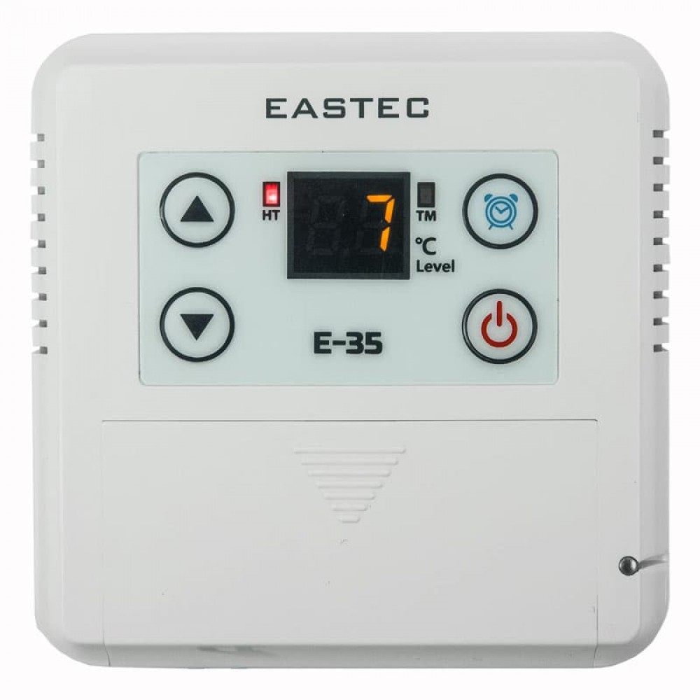 фото Терморегулятор eastec e-35 для теплых полов и обогревателей, белый. накладной