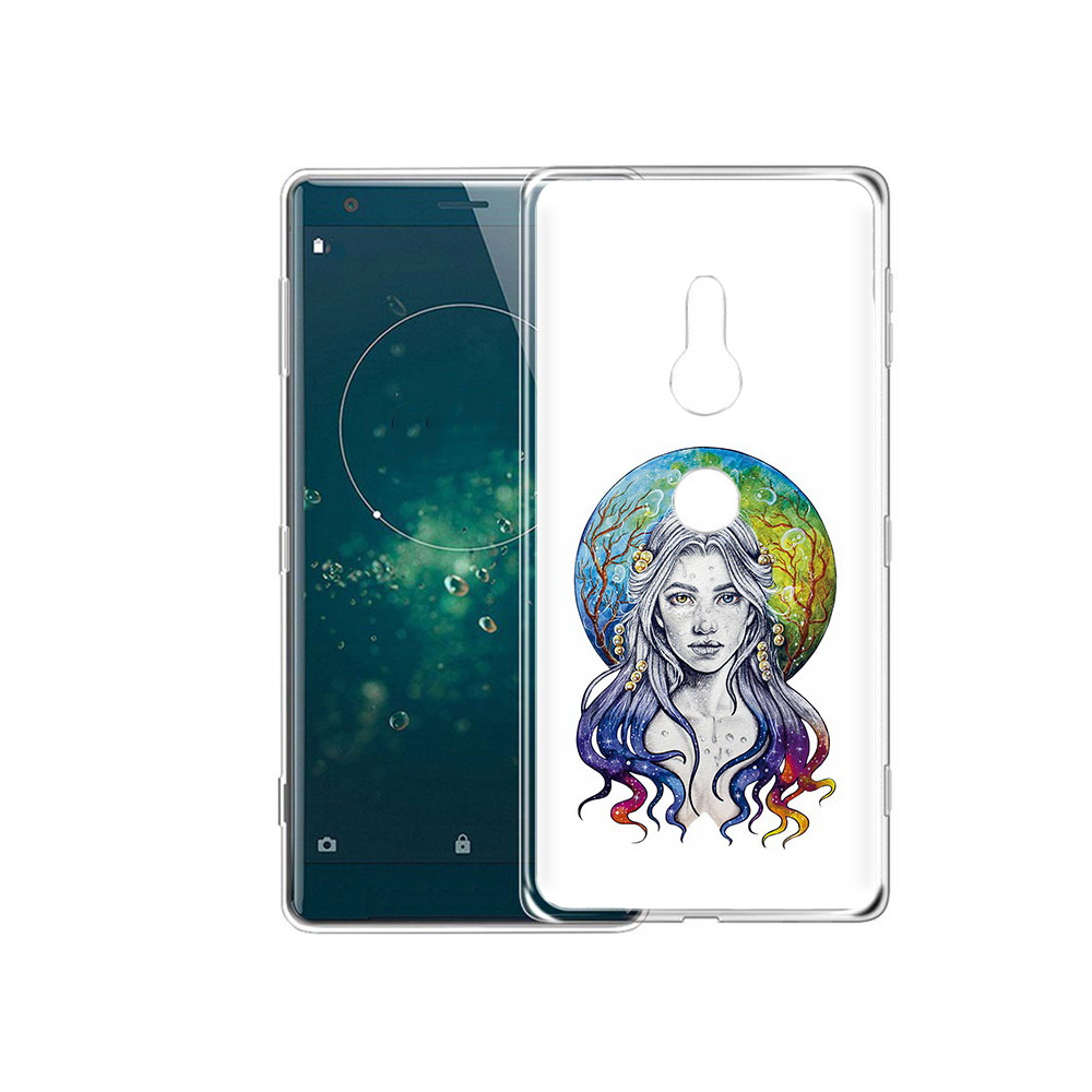 

Чехол MyPads Tocco для Sony Xperia XZ2 девушка с красивыми волосами, Прозрачный, Tocco