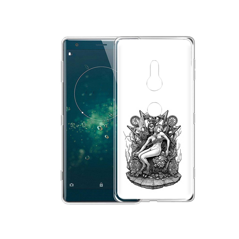 

Чехол MyPads Tocco для Sony Xperia XZ2 девушка на троне, Прозрачный, Tocco