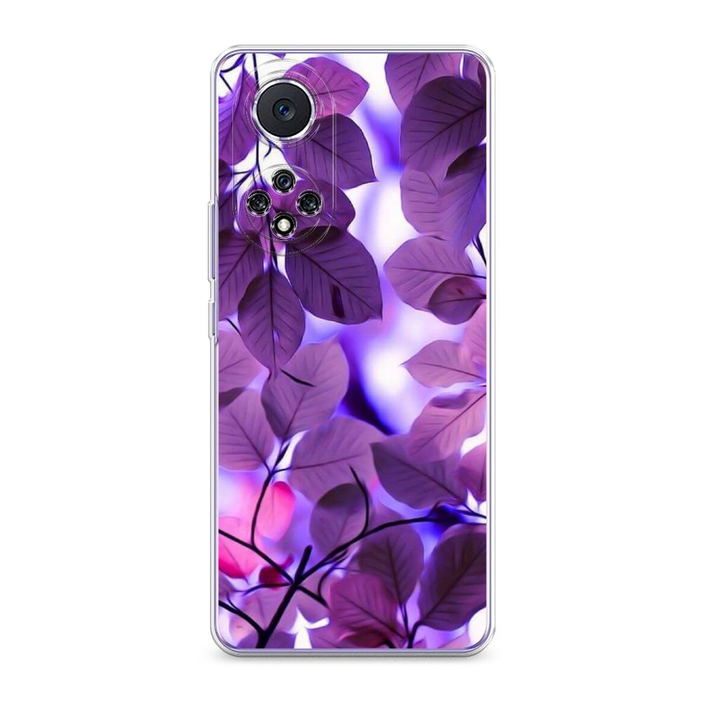 

Чехол для Huawei Nova 9 "Сиреневые листики", Фиолетовый;голубой, 6106150-2
