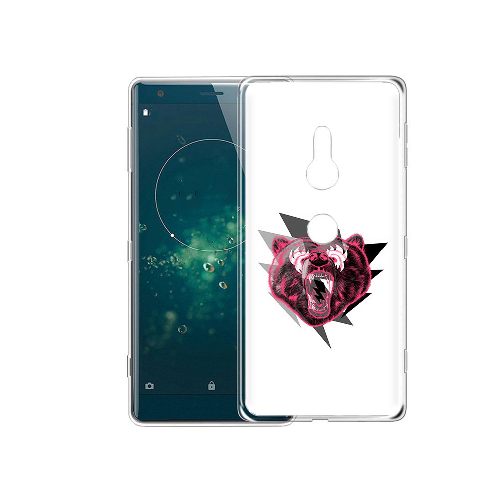 

Чехол MyPads Tocco для Sony Xperia XZ2 грозовой медведь, Прозрачный, Tocco