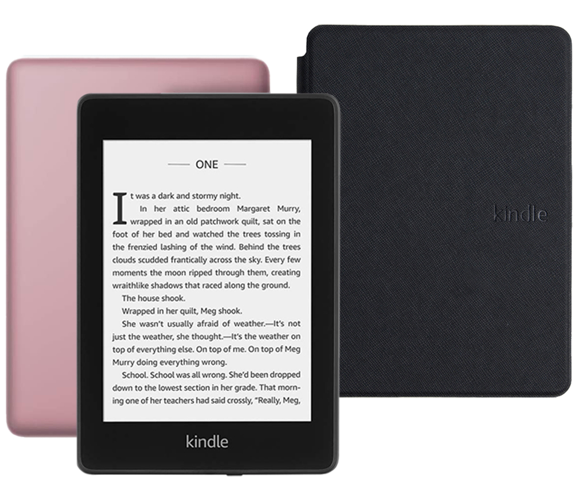 фото Amazon kindle paperwhite 2018 8gb special offer plum + обложка black