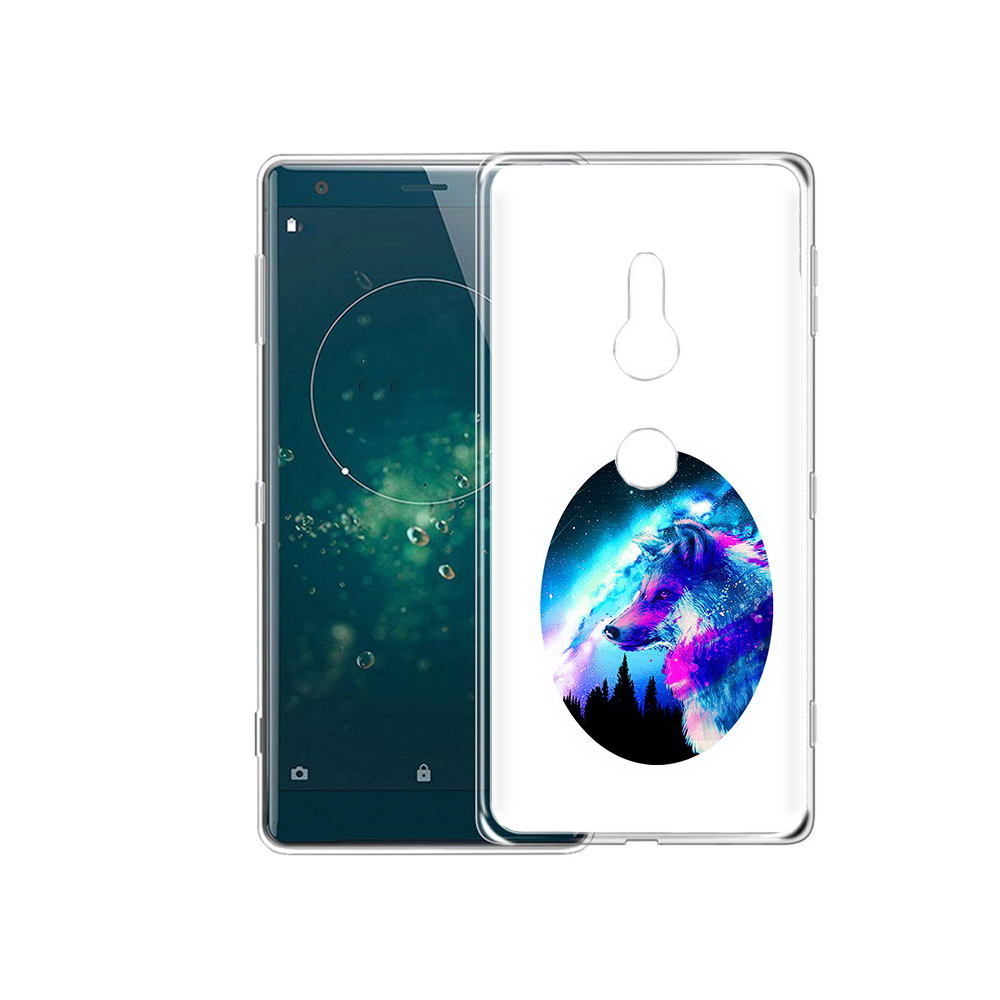 

Чехол MyPads Tocco для Sony Xperia XZ2 голубой волк, Прозрачный, Tocco