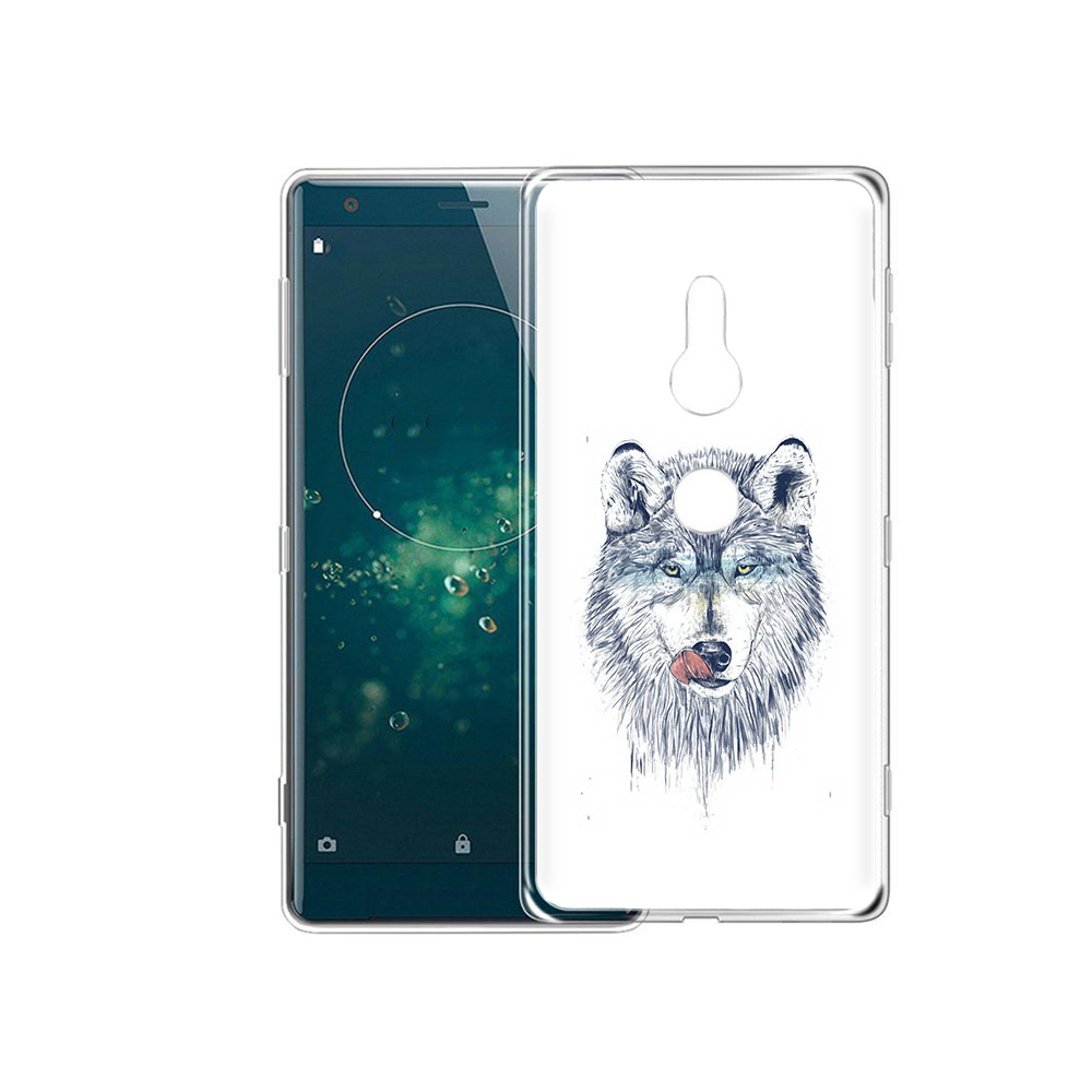 

Чехол MyPads Tocco для Sony Xperia XZ2 голодгый волк, Прозрачный, Tocco