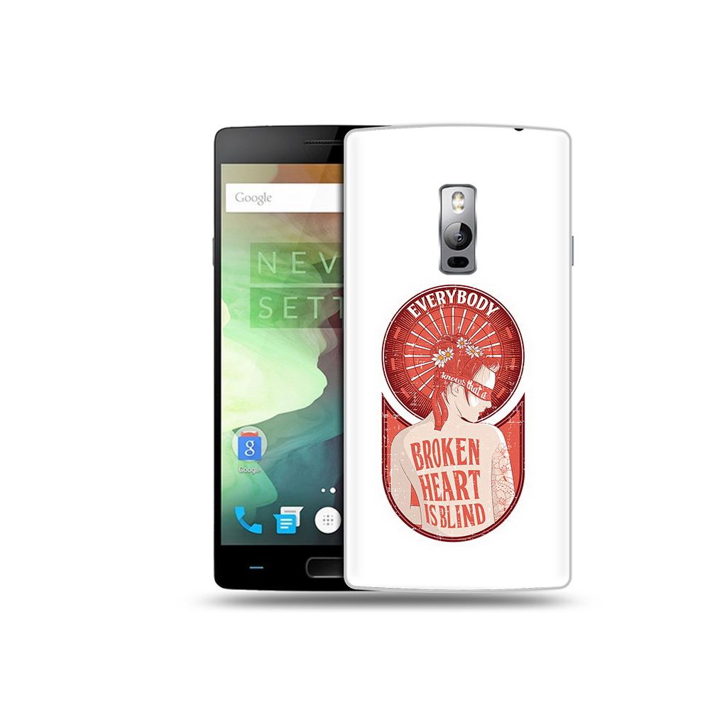 

Чехол MyPads Tocco для OnePlus 2 девушка разбитое сердце, Прозрачный, Tocco