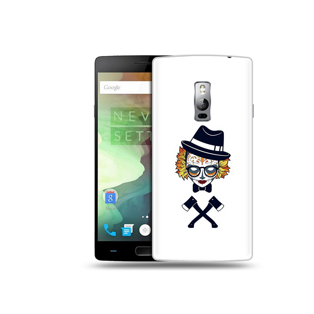 

Чехол MyPads Tocco для OnePlus 2 девушка в маске с топорами рисунок, Прозрачный, Tocco