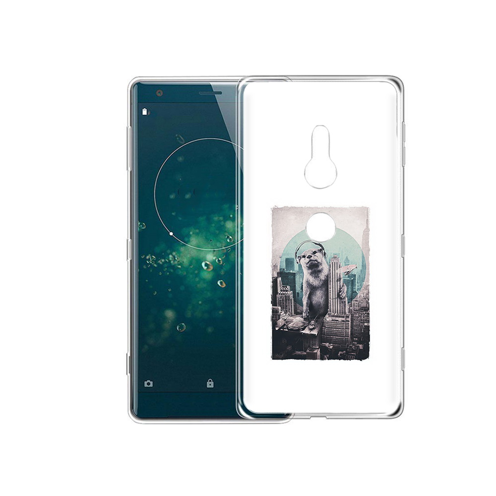 

Чехол MyPads Tocco для Sony Xperia XZ2 выдра в городе, Прозрачный, Tocco