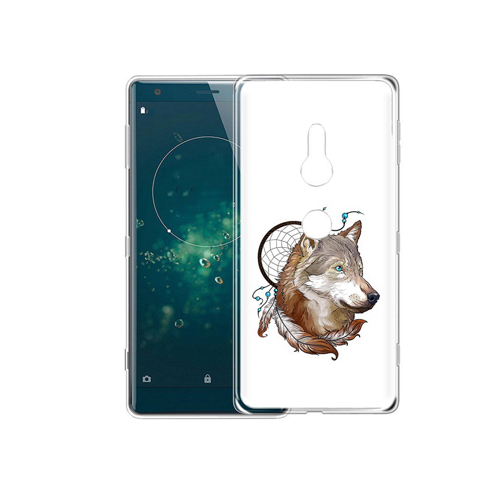 

Чехол MyPads Tocco для Sony Xperia XZ2 волк и ловец снов, Прозрачный, Tocco