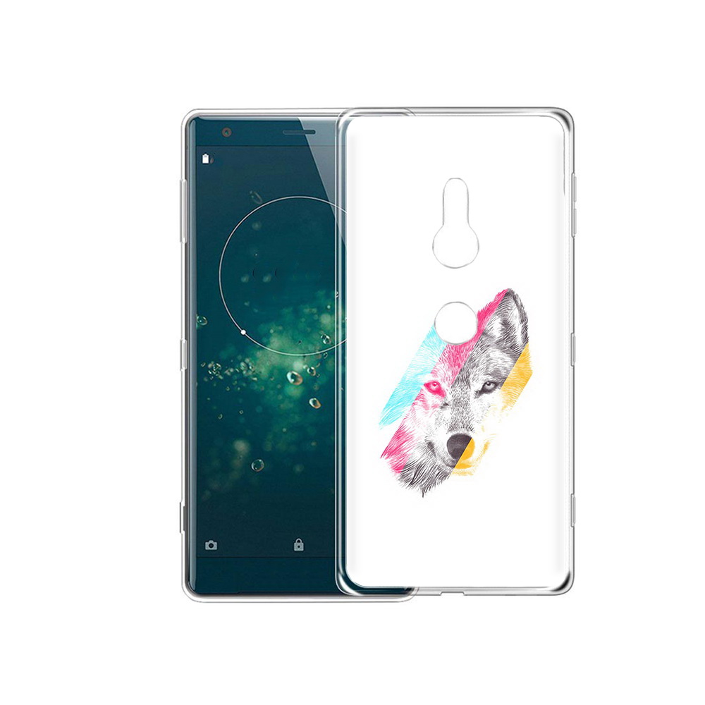 

Чехол MyPads Tocco для Sony Xperia XZ2 волк градиент, Прозрачный, Tocco
