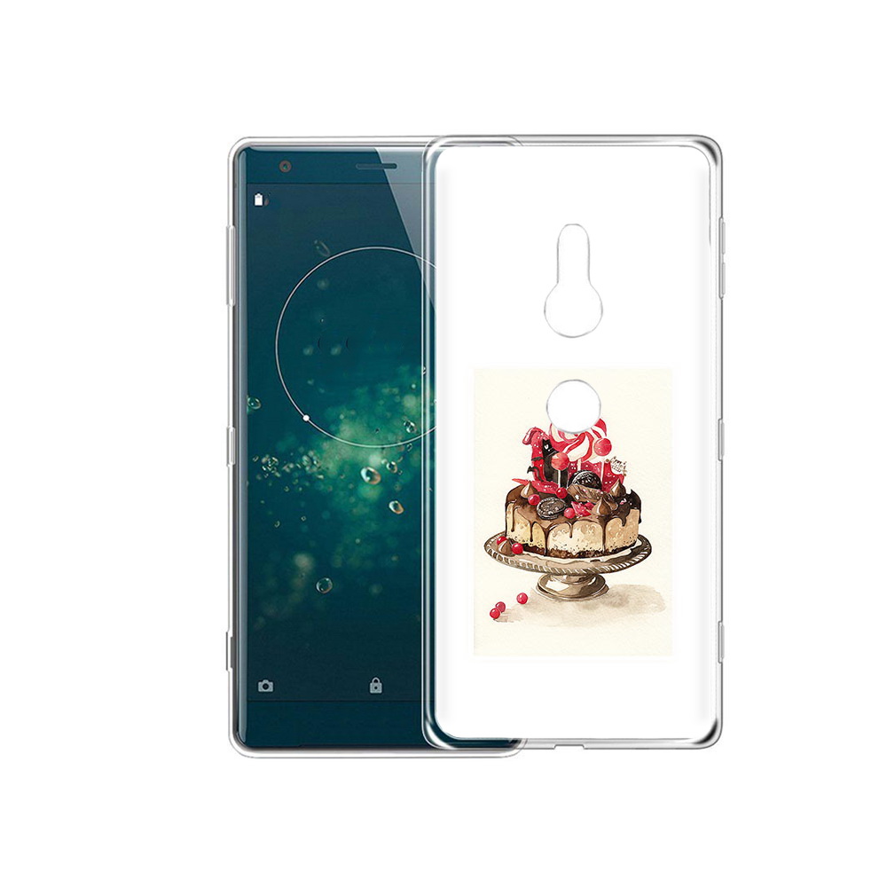 

Чехол MyPads Tocco для Sony Xperia XZ2 вкусный торт, Прозрачный, Tocco