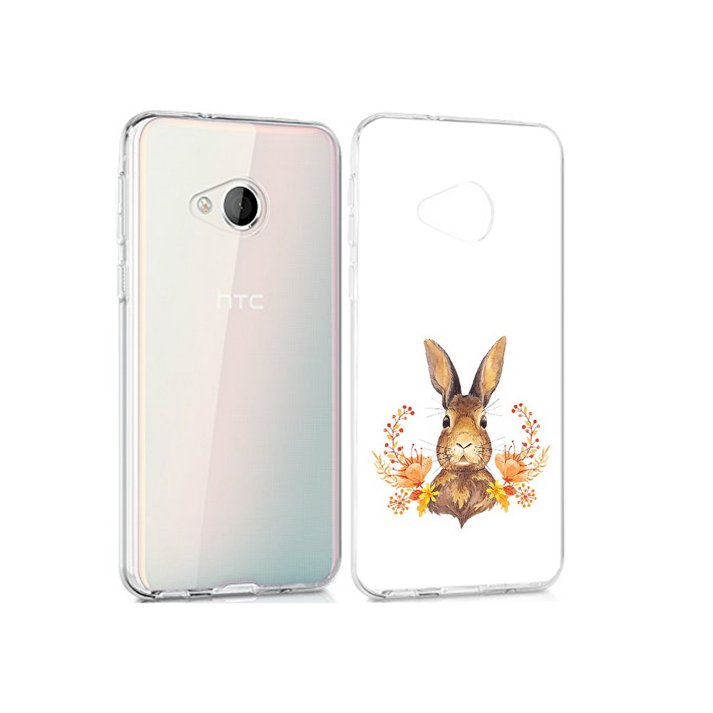 

Чехол MyPads Tocco для HTC U Play зайка в цветах, Прозрачный, Tocco