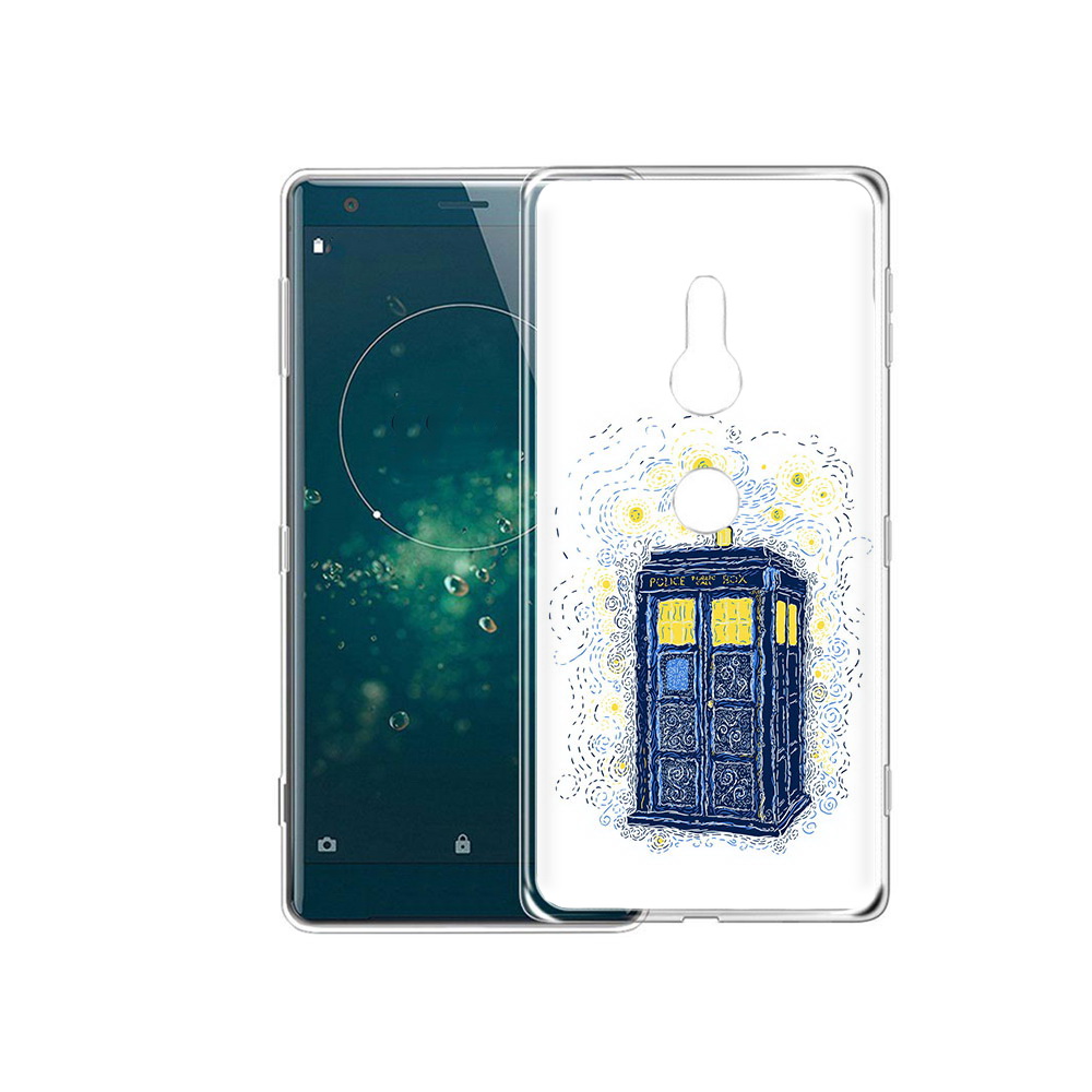 

Чехол MyPads Tocco для Sony Xperia XZ2 будка рисунок, Прозрачный, Tocco