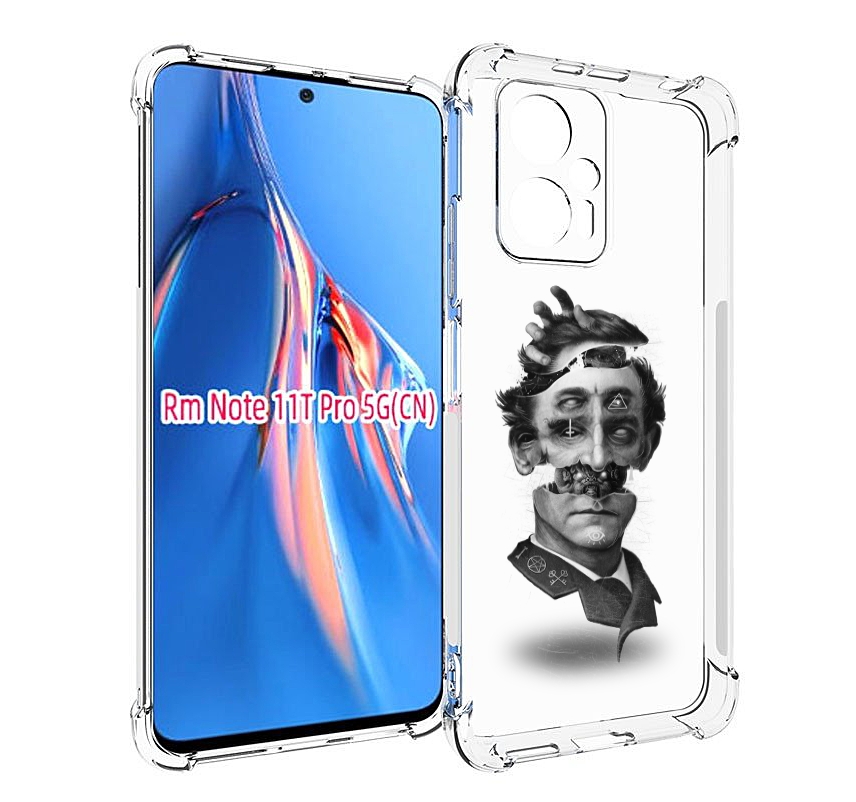 

Чехол MyPads страшное лицо абстракция для Xiaomi Redmi Note 11T Pro / 11T Pro Plus / Po..., Прозрачный, Tocco