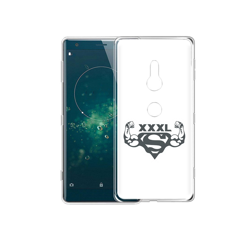 

Чехол MyPads Tocco для Sony Xperia XZ2 бодибилдинг супермен, Прозрачный, Tocco