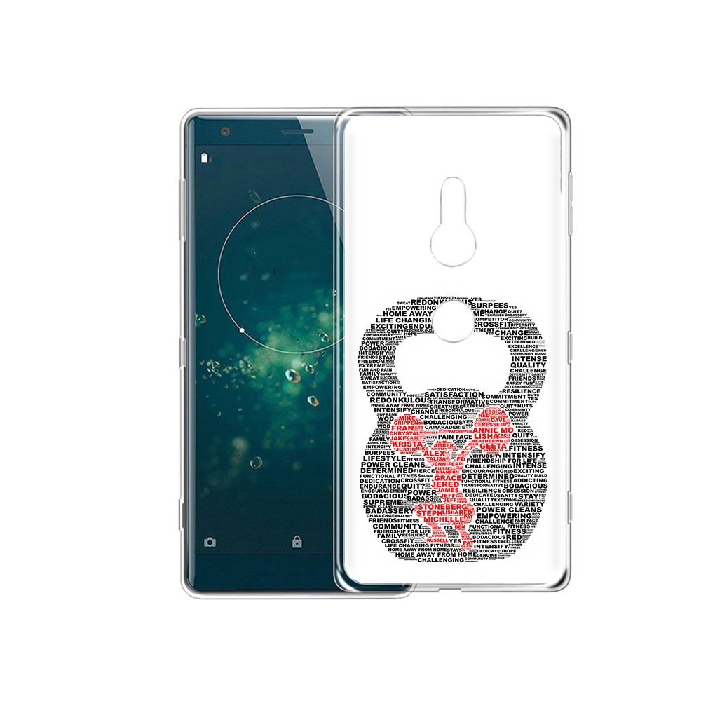 

Чехол MyPads Tocco для Sony Xperia XZ2 бодибилдинг гиря из слов, Прозрачный, Tocco