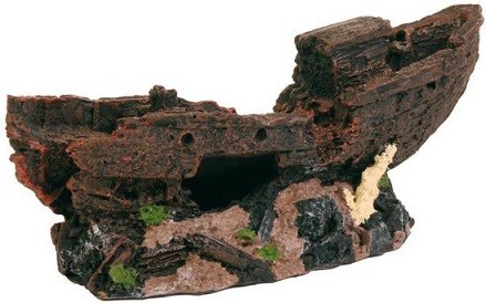 

Грот для аквариума TRIXIE Shipwreck Кораблекрушение, полиэфирная смола, 25х12х15 см, Коричневый, Shipwreck Кораблекрушение