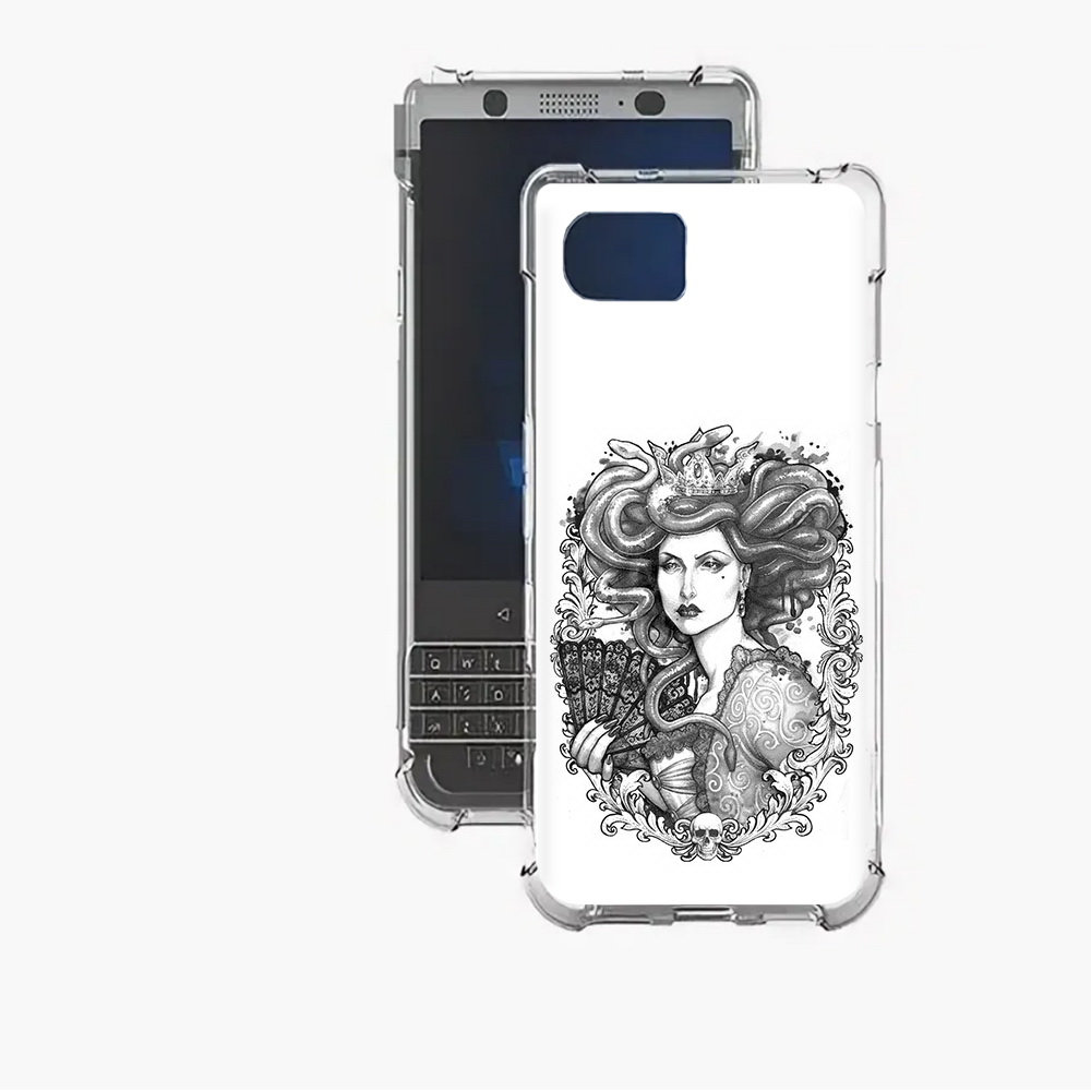 

Чехол MyPads Tocco для BlackBerry Motion медуза черно белый, Прозрачный, Tocco