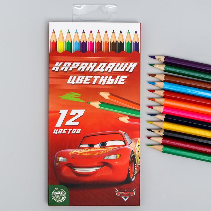 

Карандаши 12 цветов "95", заточенные, шестигранные, картонная упаковка, европодвес, Тачки, Зеленый;красный;синий;черный;желтый;оранжевый;розовый;голубой;коричневый;фиолетовый