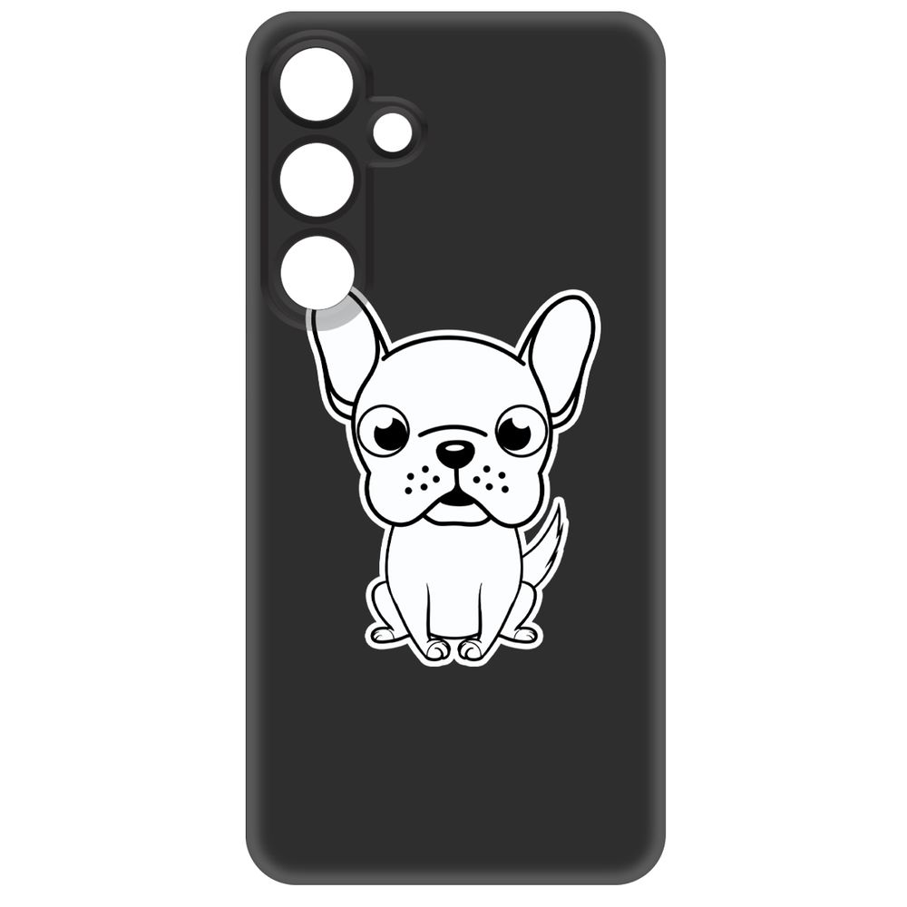 

Чехол-накладка Krutoff Soft Case Черно-белый щенок для Samsung Galaxy S24 черный