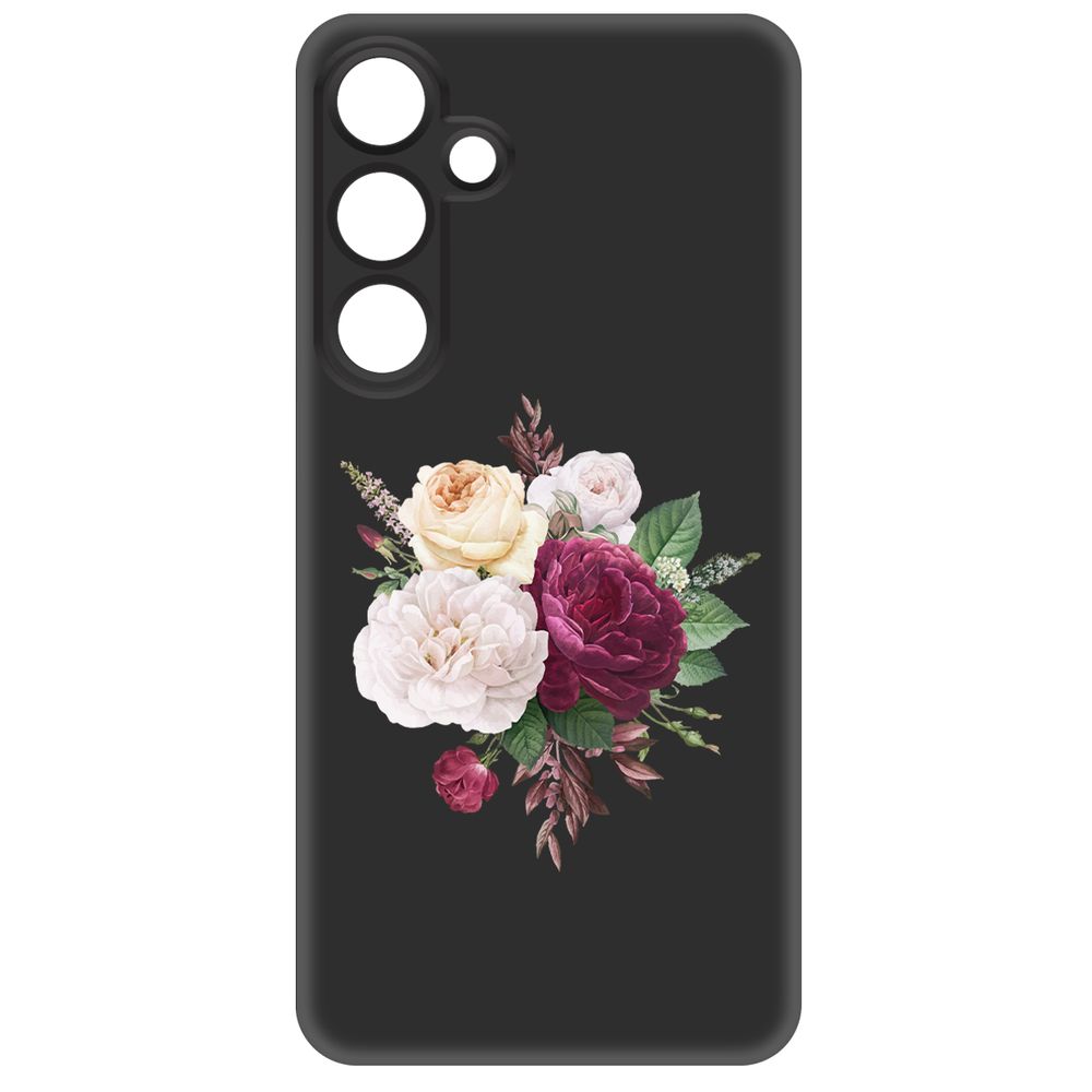 

Чехол-накладка Krutoff Soft Case Цветочная композиция для Samsung Galaxy S24 черный