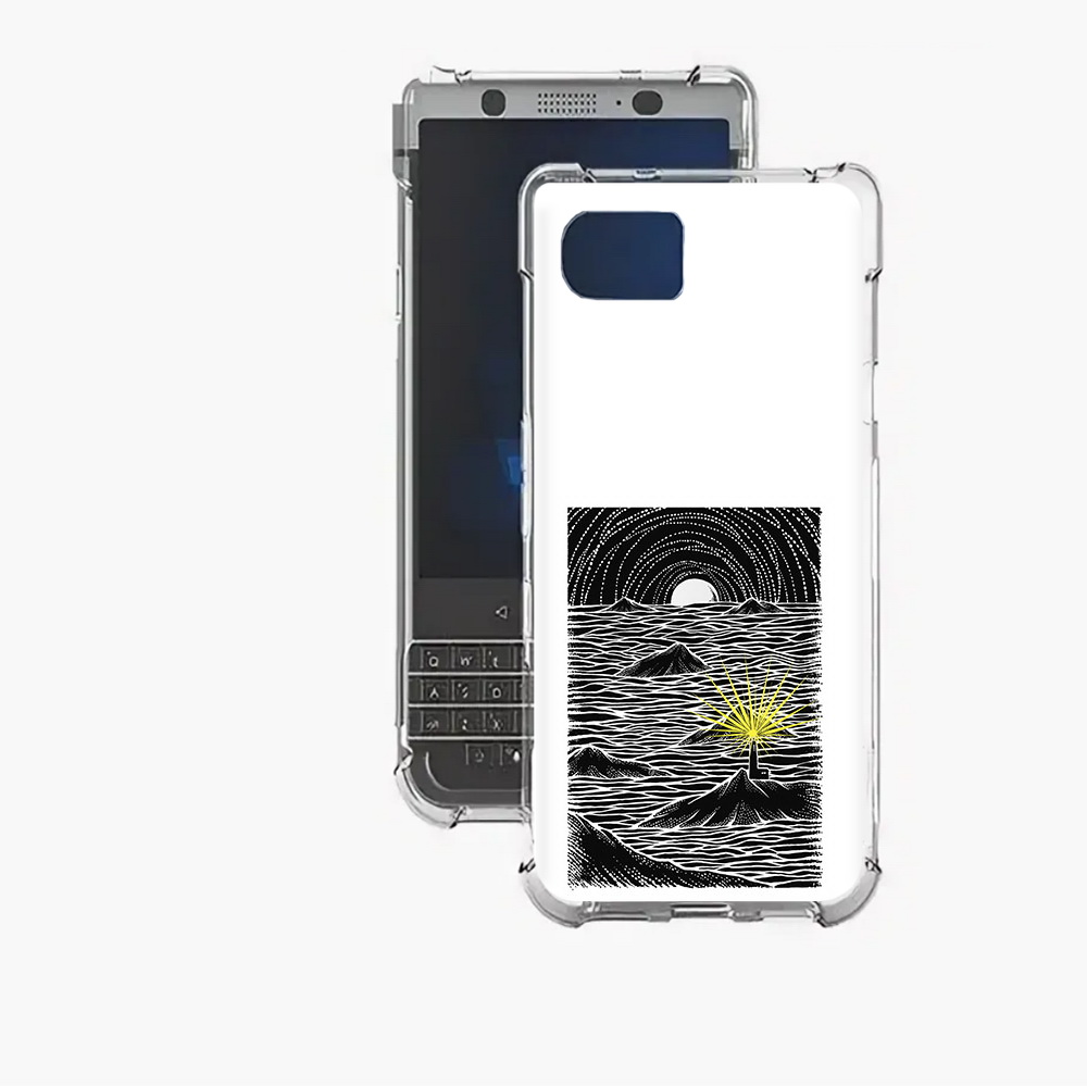 

Чехол MyPads Tocco для BlackBerry Motion маяк в черно белом море, Прозрачный, Tocco