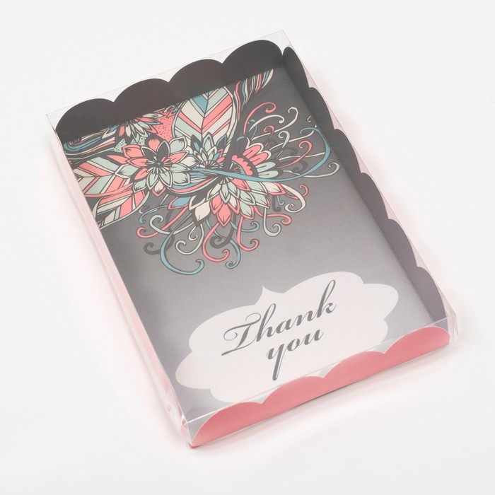 

Коробочка для печенья, Благодарю, 22 х 15 х 3 см (5 шт), Разноцветный