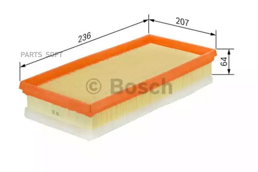 

1 457 433 583 фильтр воздушный Volvo C30/C70/S40/V50 2.4/2.5T 04>