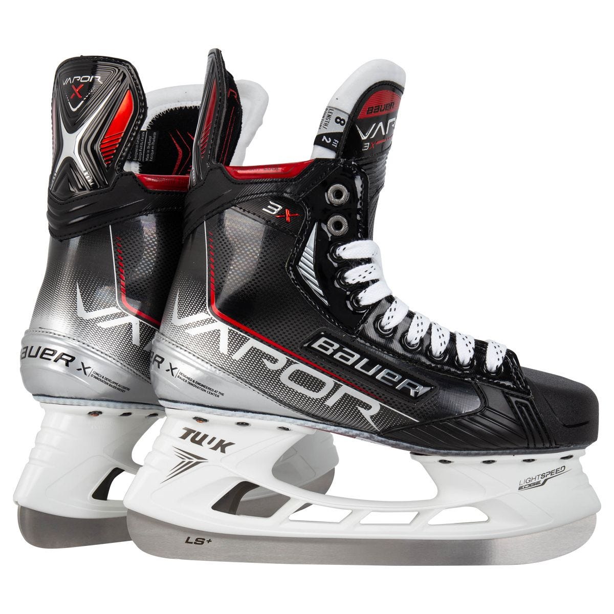 Коньки хоккейные Bauer 3X INT черный/красный/серый 37.5