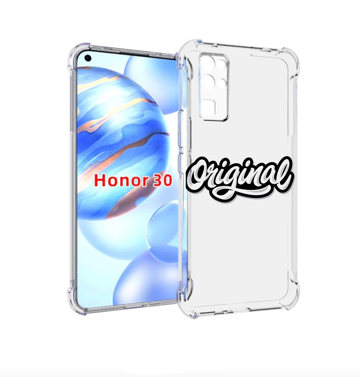

Чехол бампер MyPads оригинал-надпись для Honor 30 (BMH-AN10) про, Прозрачный, Tocco