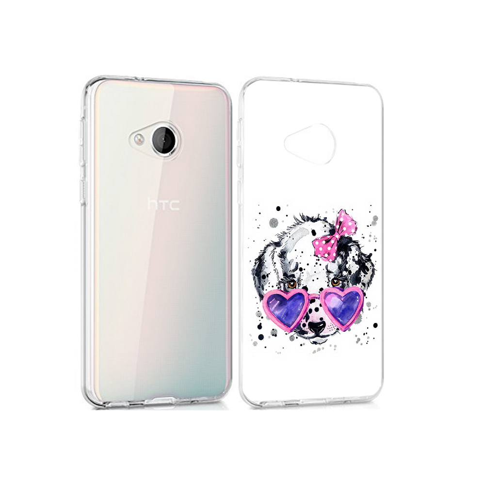 

Чехол MyPads Tocco для HTC U Play долматинец в очках, Прозрачный, Tocco