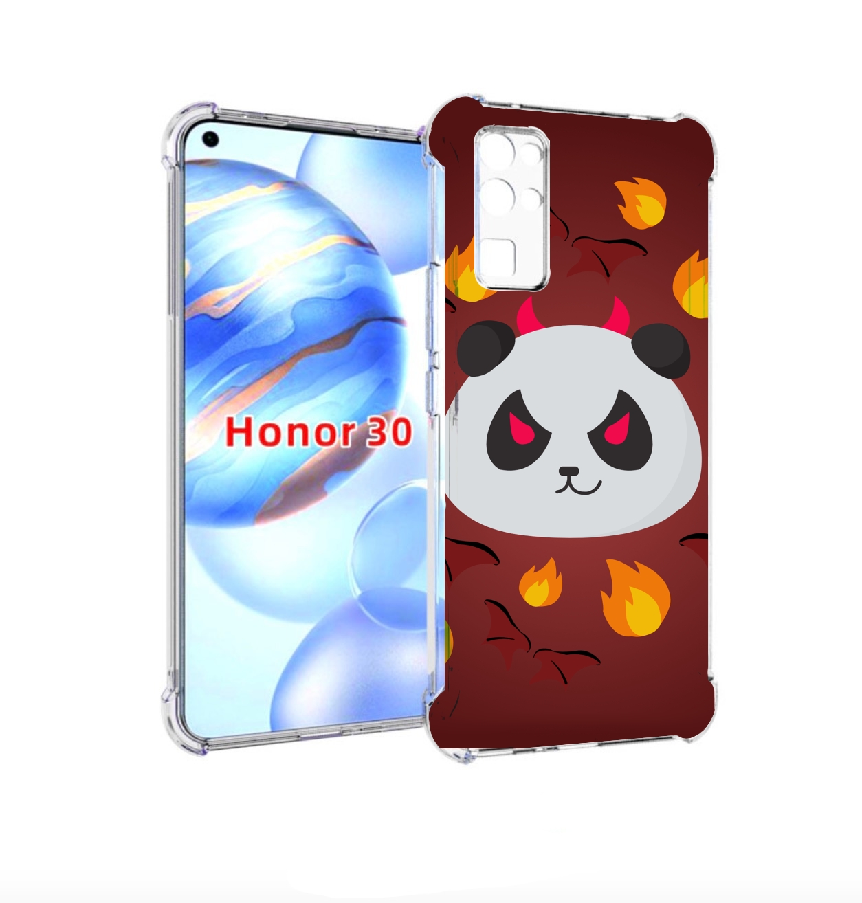 

Чехол бампер MyPads огненная-панда для Honor 30 (BMH-AN10) проти, Прозрачный, Tocco