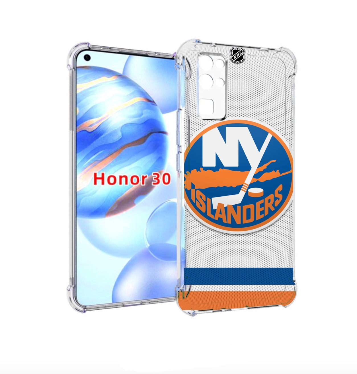 

Чехол бампер MyPads Нью Йорк аилендерс для Honor 30 (BMH-AN10), Прозрачный, Tocco