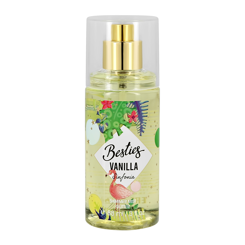 фото Парфюмированный мист для тела besties shimmer mist sinfonia vanilla, 88 мл