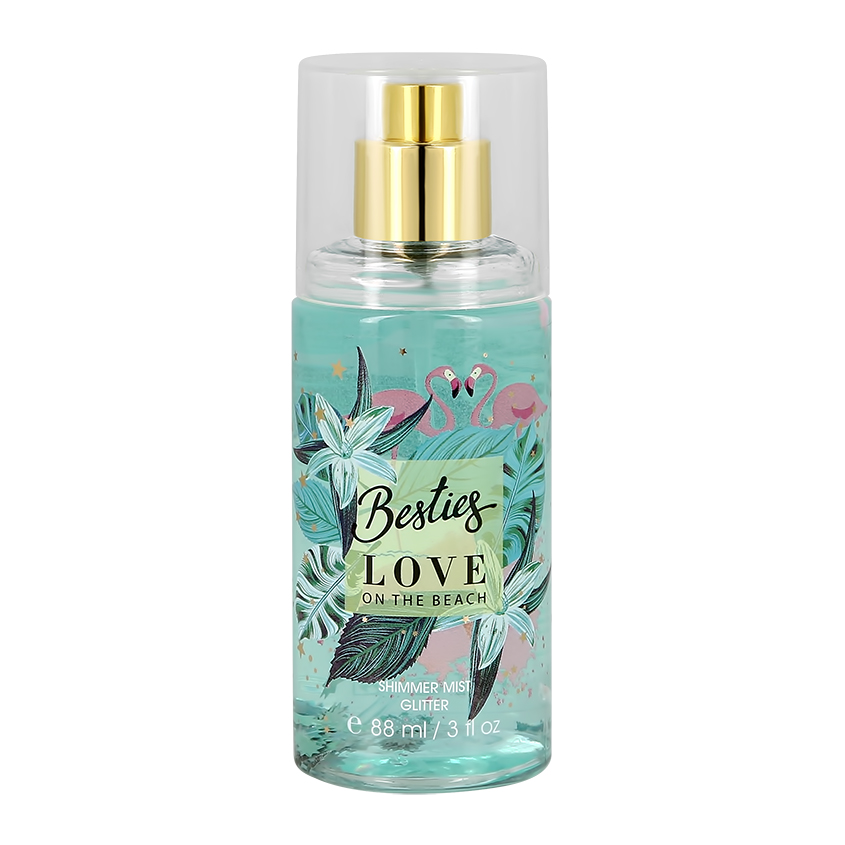 Парфюмированный мист для тела BESTIES SHIMMER MIST Love On The Beach, 88 мл