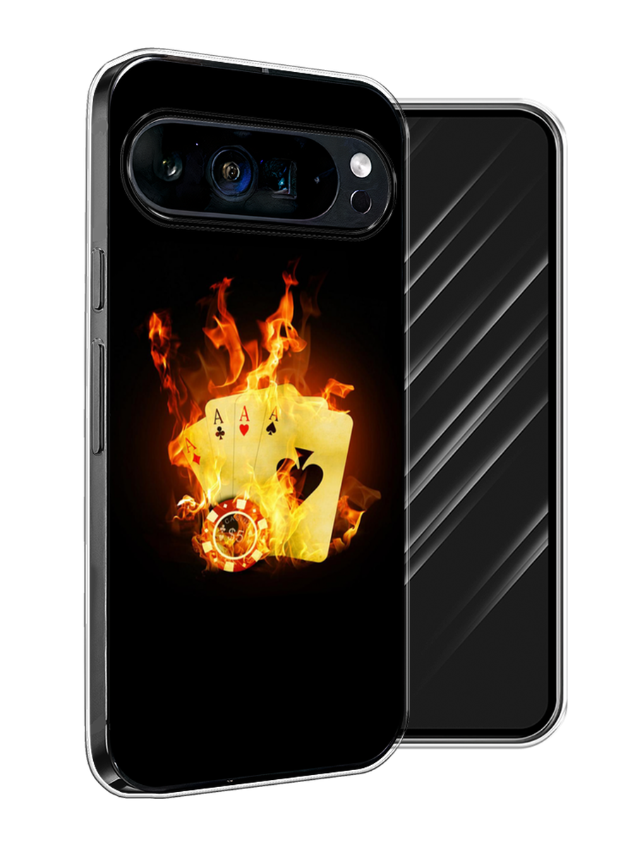 

Чехол Awog на Google Pixel 9 Pro XL "Горящие карты", Черный;оранжевый, 272150-1