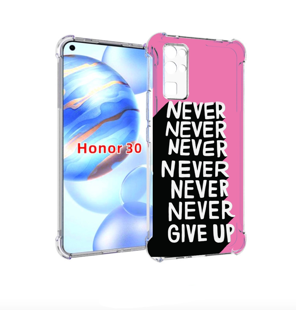 

Чехол бампер MyPads никогда для Honor 30 (BMH-AN10) противоударный, Прозрачный, Tocco