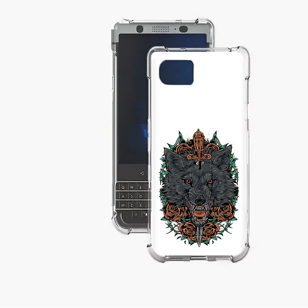 

Чехол MyPads Tocco для BlackBerry Motion красивый злой волк, Прозрачный, Tocco