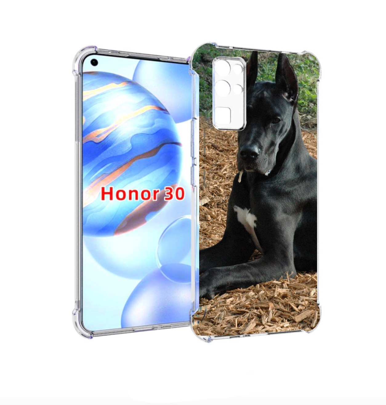 

Чехол бампер MyPads немецкии дог для Honor 30 (BMH-AN10) против, Прозрачный, Tocco