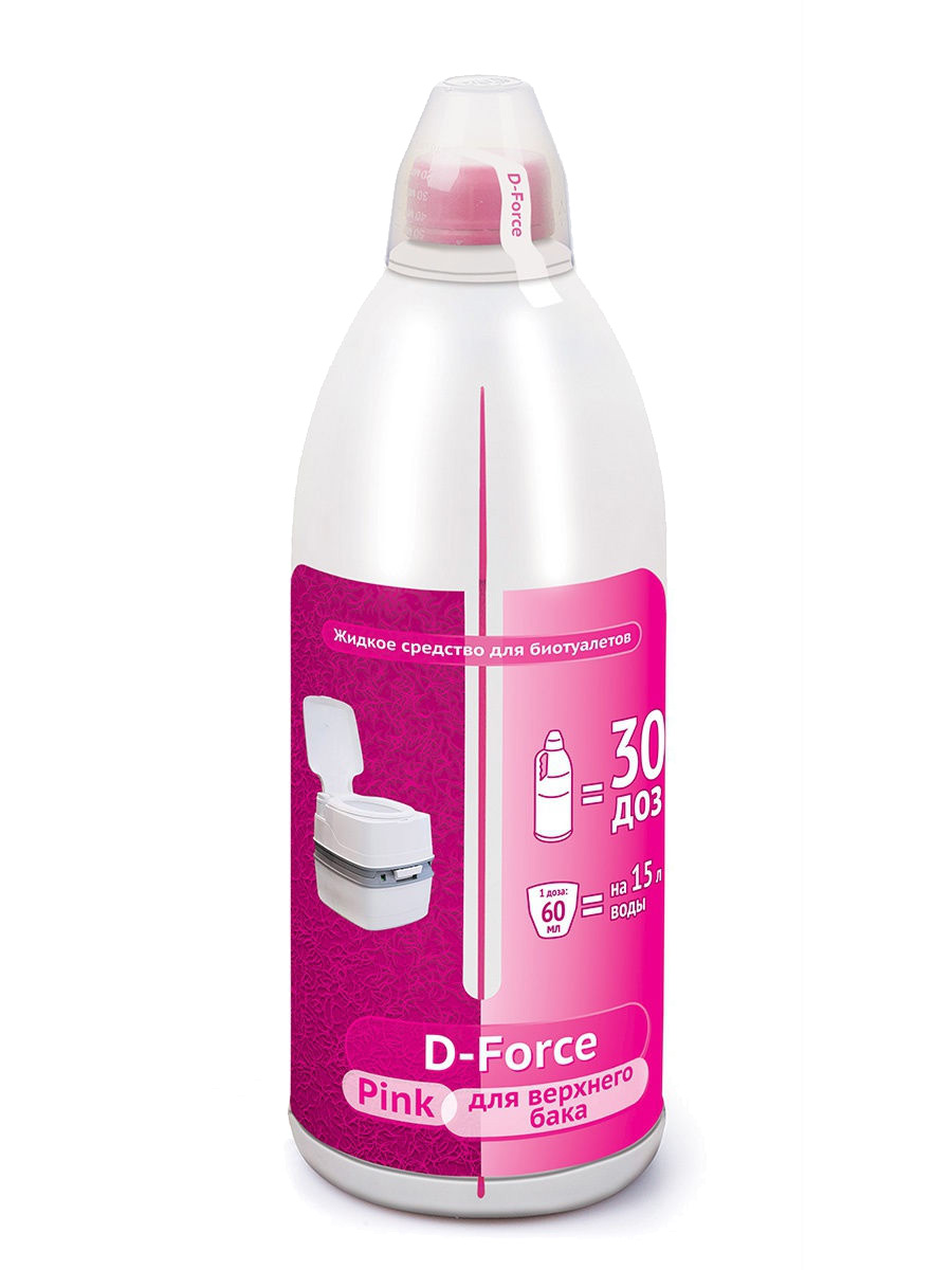 Жидкость для биотуалета Ваше Хозяйство D-Force Pink 1,8 л