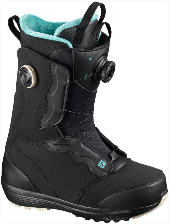 фото Ботинки для сноуборда salomon ivy boa sj 2021, black/black/m, 27