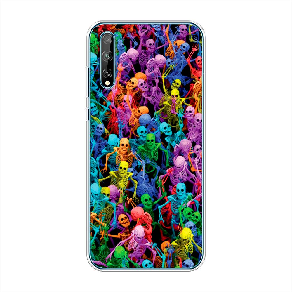 

Чехол на Huawei Y8p "Вечеринка скелетов", Фиолетовый;желтый;оранжевый, 6103550-6