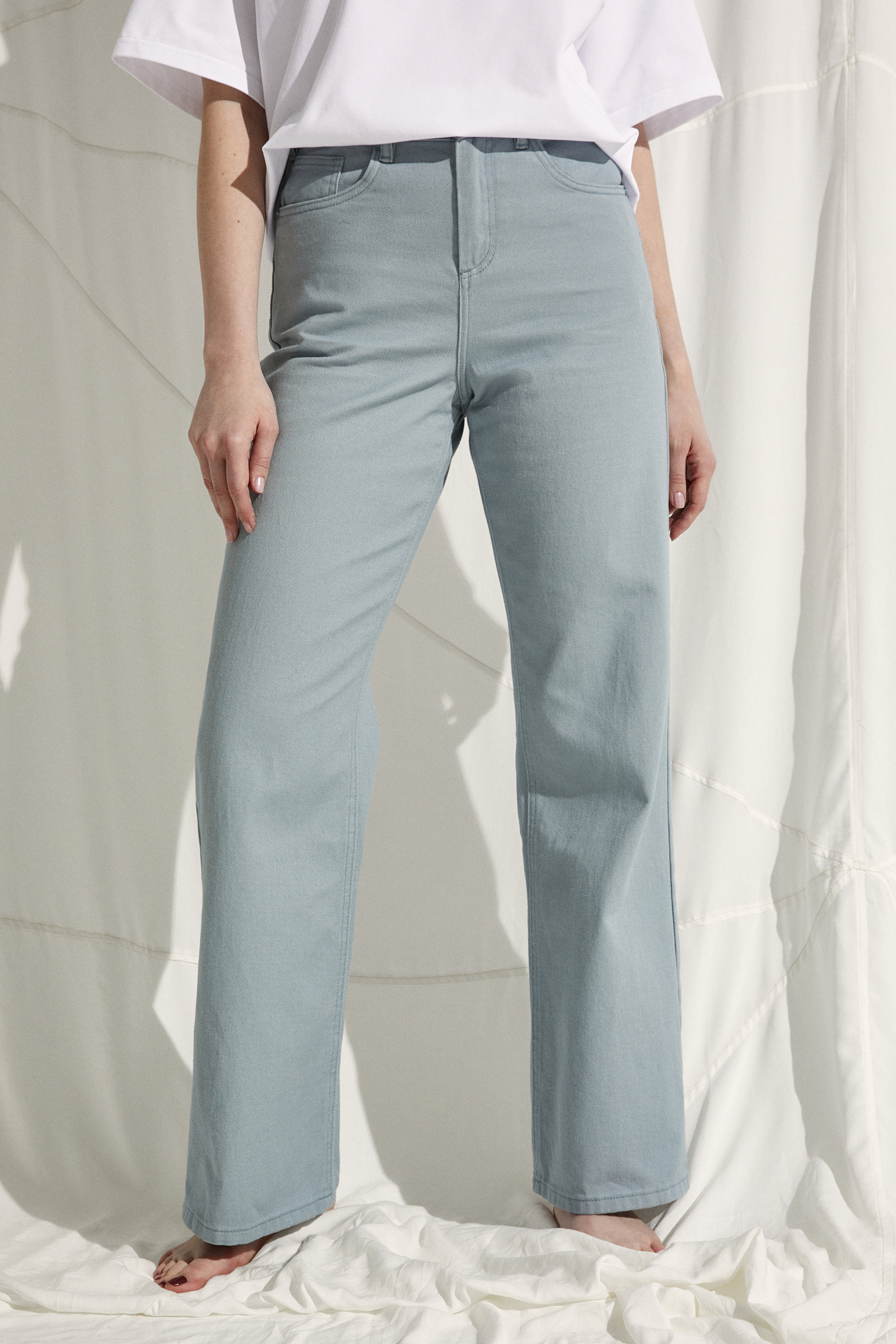 

Джинсы женские Finn Flare FSC15003 голубые W28/L32, Голубой, FSC15003