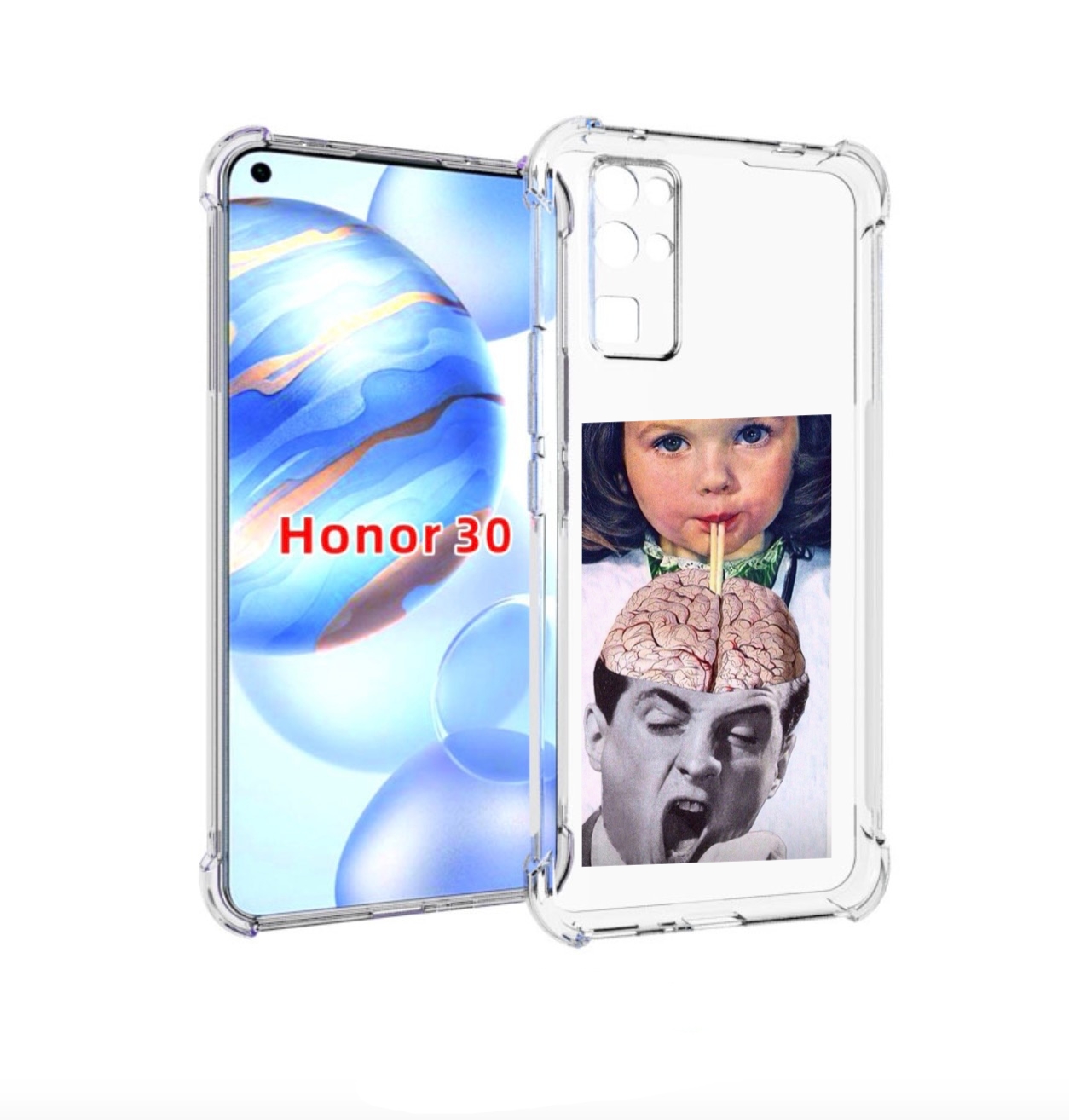 

Чехол бампер MyPads на-здоровье для Honor 30 (BMH-AN10) противоу, Прозрачный, Tocco