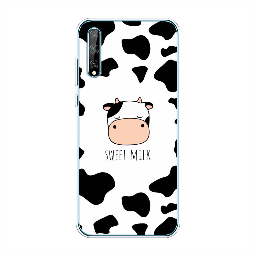 

Чехол на Huawei Y8p "Sweet milk", Розовый;белый;черный, 6103550-1