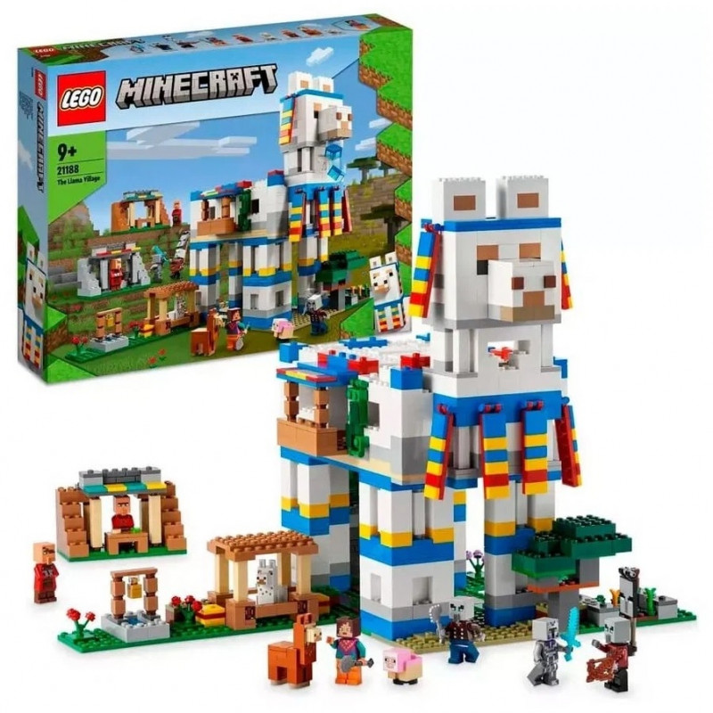 Конструктор LEGO Minecraft 21188 Деревня Лам, 1252 детали деревня чебурашей