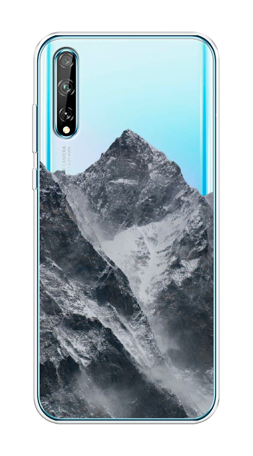 

Чехол на Huawei Y8p "Горы арт 4", Серый;бежевый, 6103450-2
