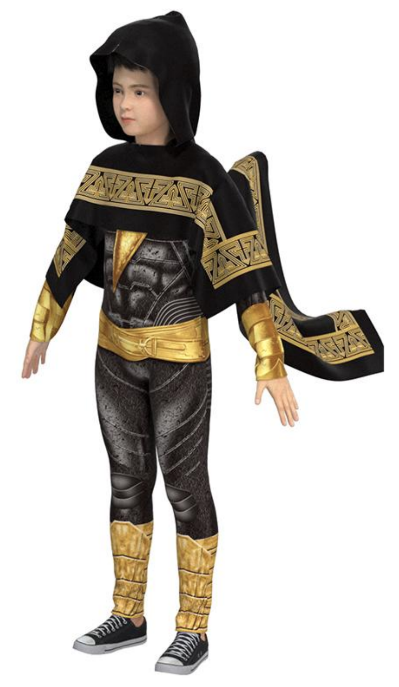 Карнавальный костюм детский ROYAL FELLE Черный Адам, черный, 128