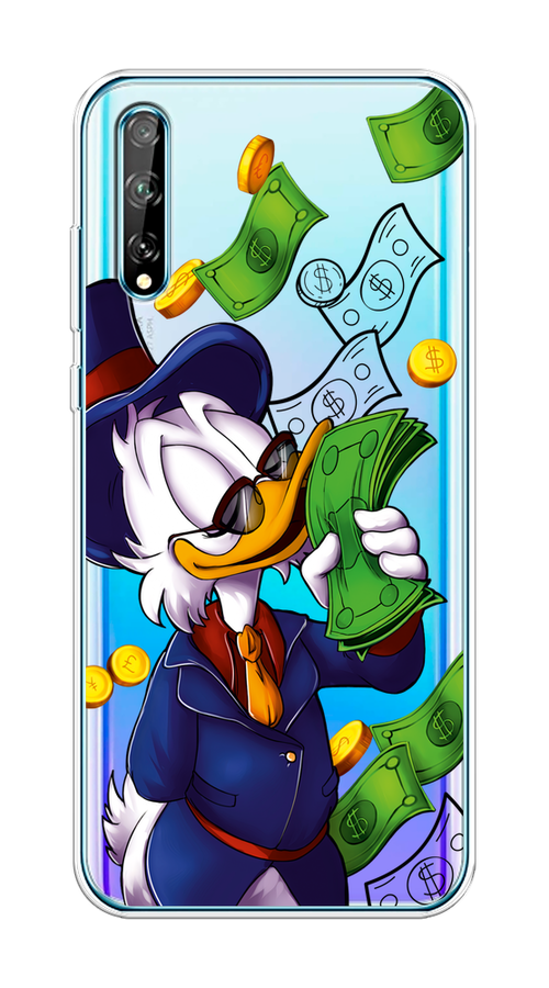 

Чехол на Huawei Y8p "Scrooge McDuck with Money", Синий;зеленый;белый, 6103450-6