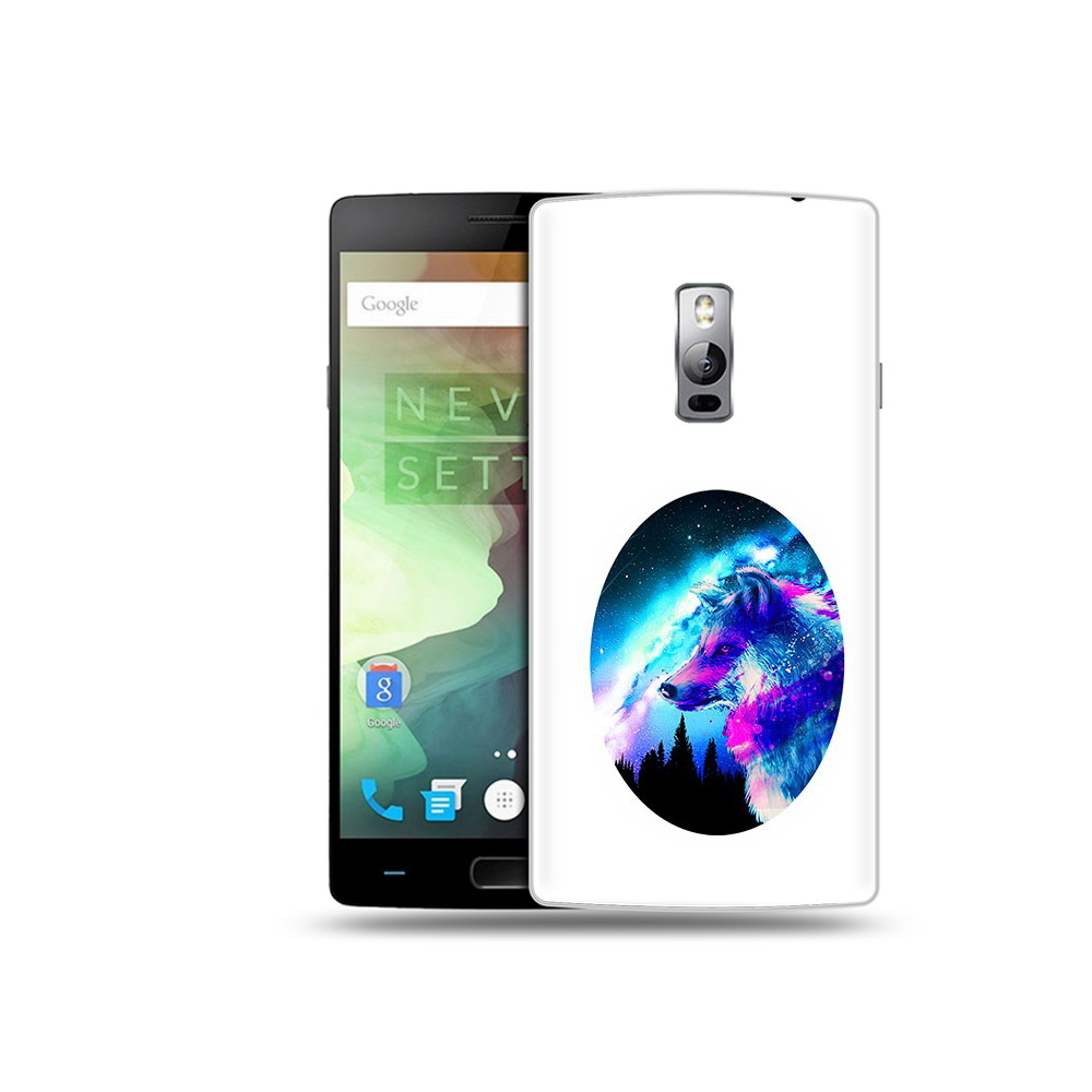 

Чехол MyPads Tocco для OnePlus 2 голубой волк, Прозрачный, Tocco
