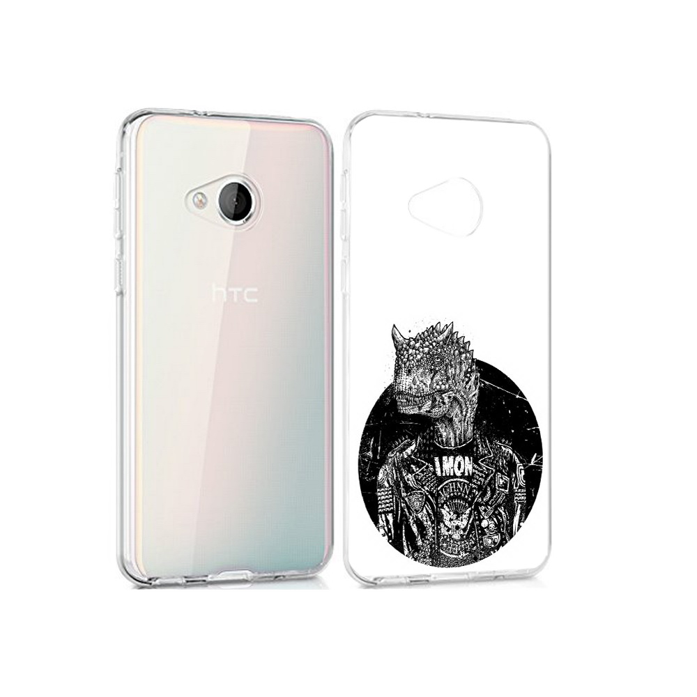 

Чехол MyPads Tocco для HTC U Play динозавр в куртке, Прозрачный, Tocco